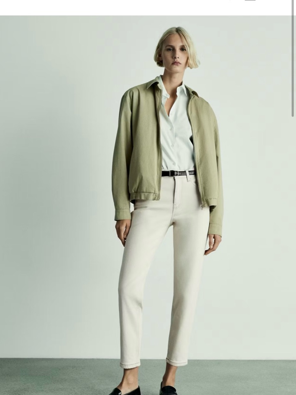 Mango ‘New Mom Comfort High Rise’ Jeans in Cream